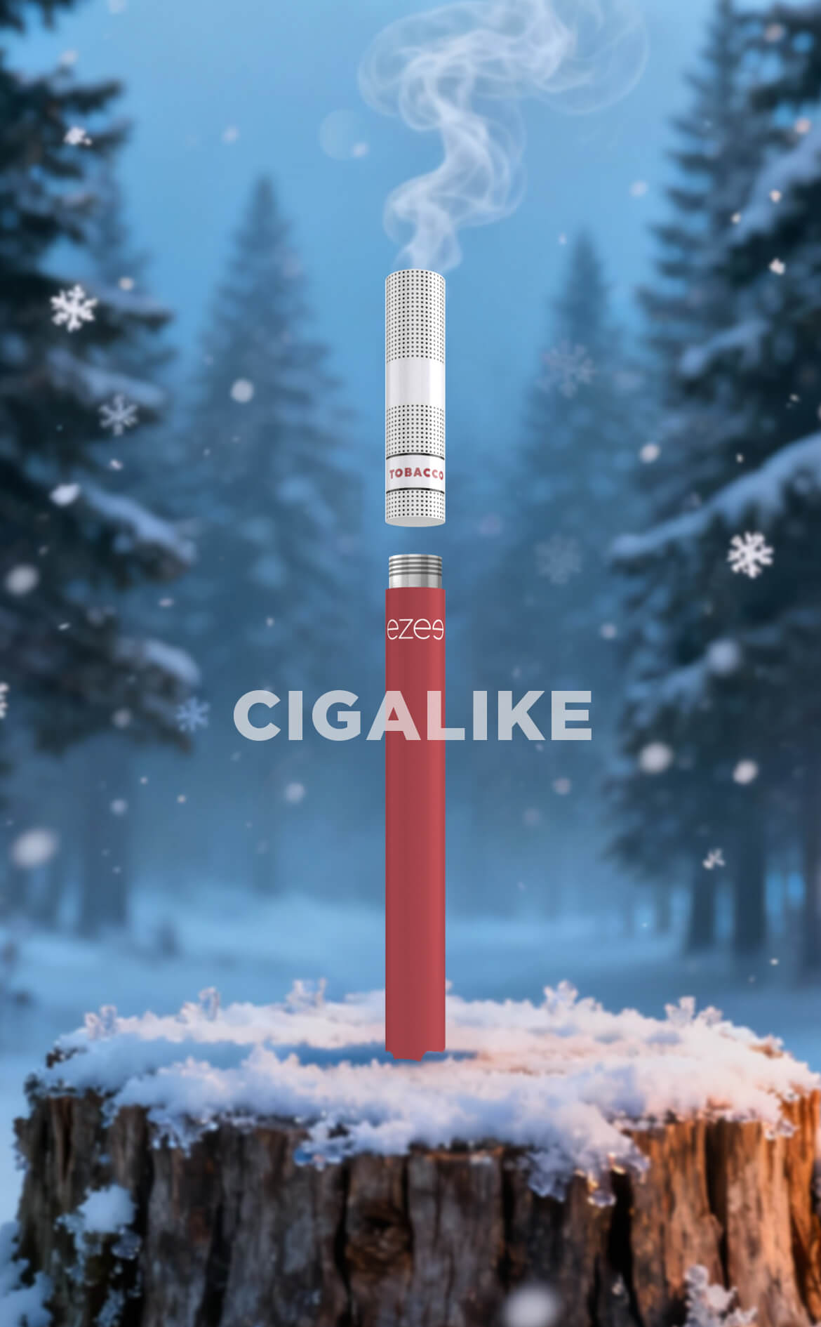 Ezee e-cigarette starter kit rechargeable nicotine and nicotine free cartridges tobacco menthol