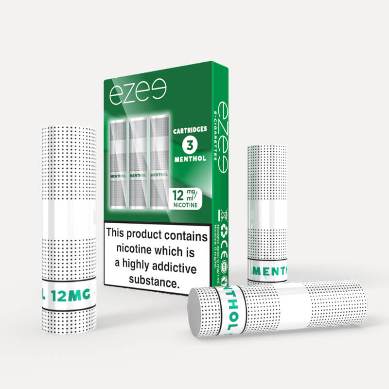Mentolové cigalike cartridge (náplně) 12 mg/ml 3 ks