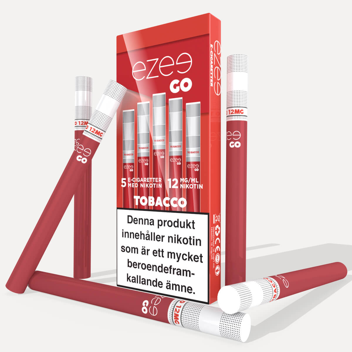 Ezee Go jednorázová e-cigareta Tabák 12mg/ml nikotinu 5 ks