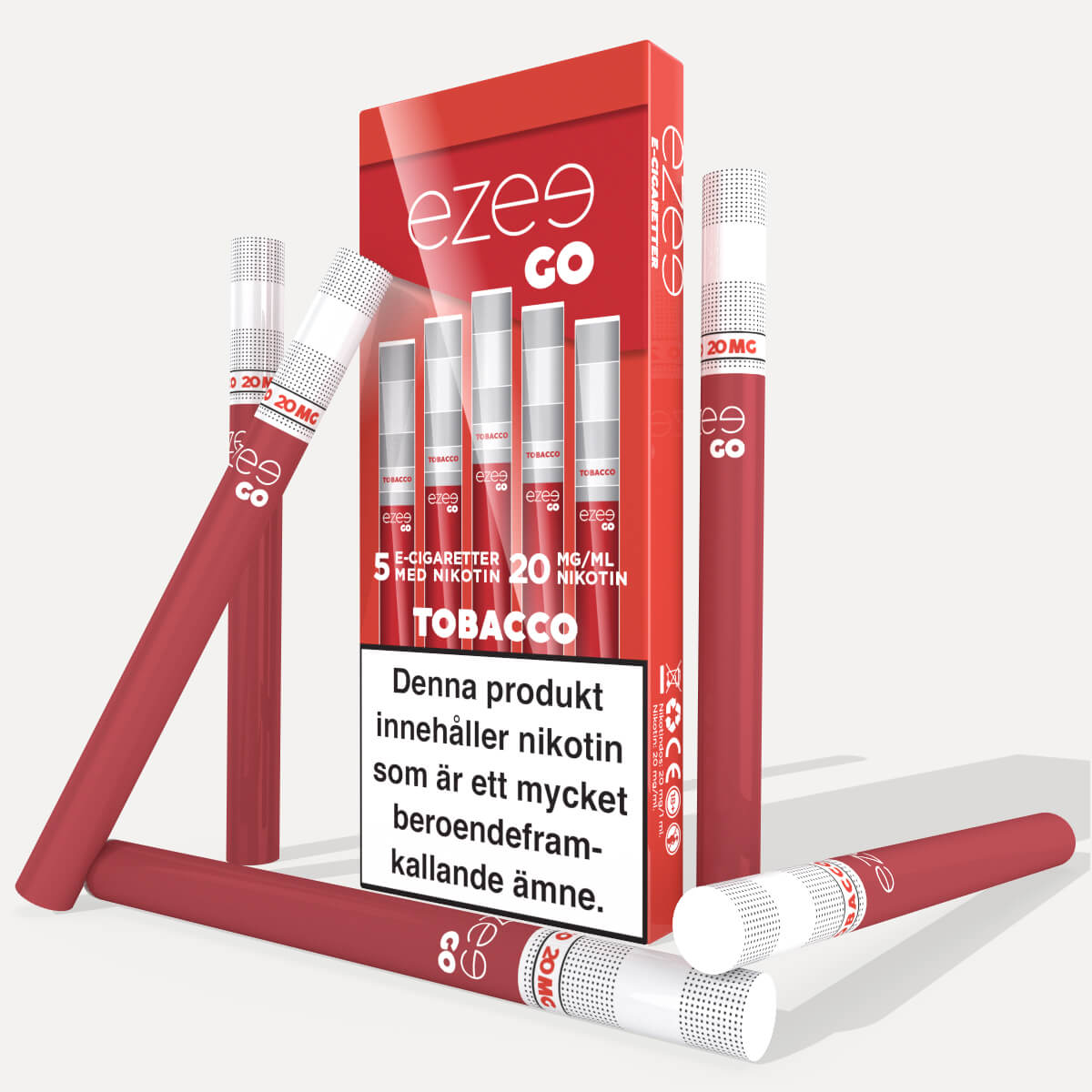 Ezee Go jednorázová e-cigareta Tabák 20mg/ml nikotinu 5 ks