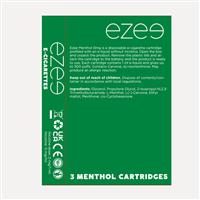 Mentolové cigalike cartridge (náplně) bez nikotinu 3 ks